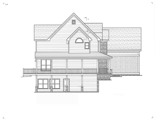Left Elevation image of MCINTOSH III House Plan